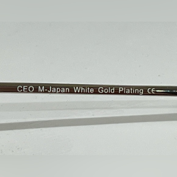 CEO Bob Silver  Eyeglass Frame  Made in Japan/White goldplated - Picture 11 of 11